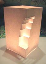 unikatissima Geometric Cut Paper Table Lamp